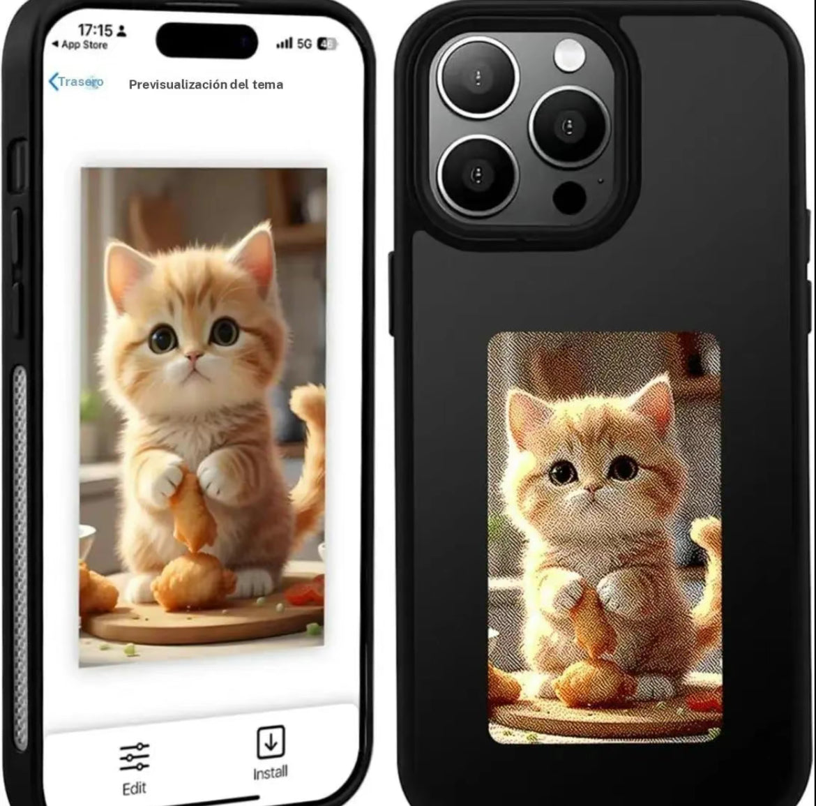 Funda de teléfono con tinte de pantalla inteligente