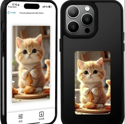 Funda de teléfono con tinte de pantalla inteligente