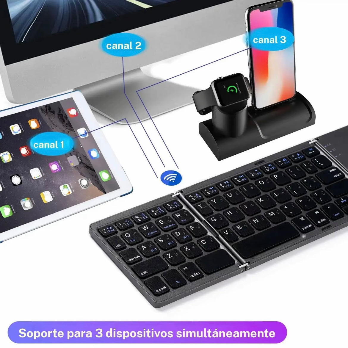 Teclado plegable