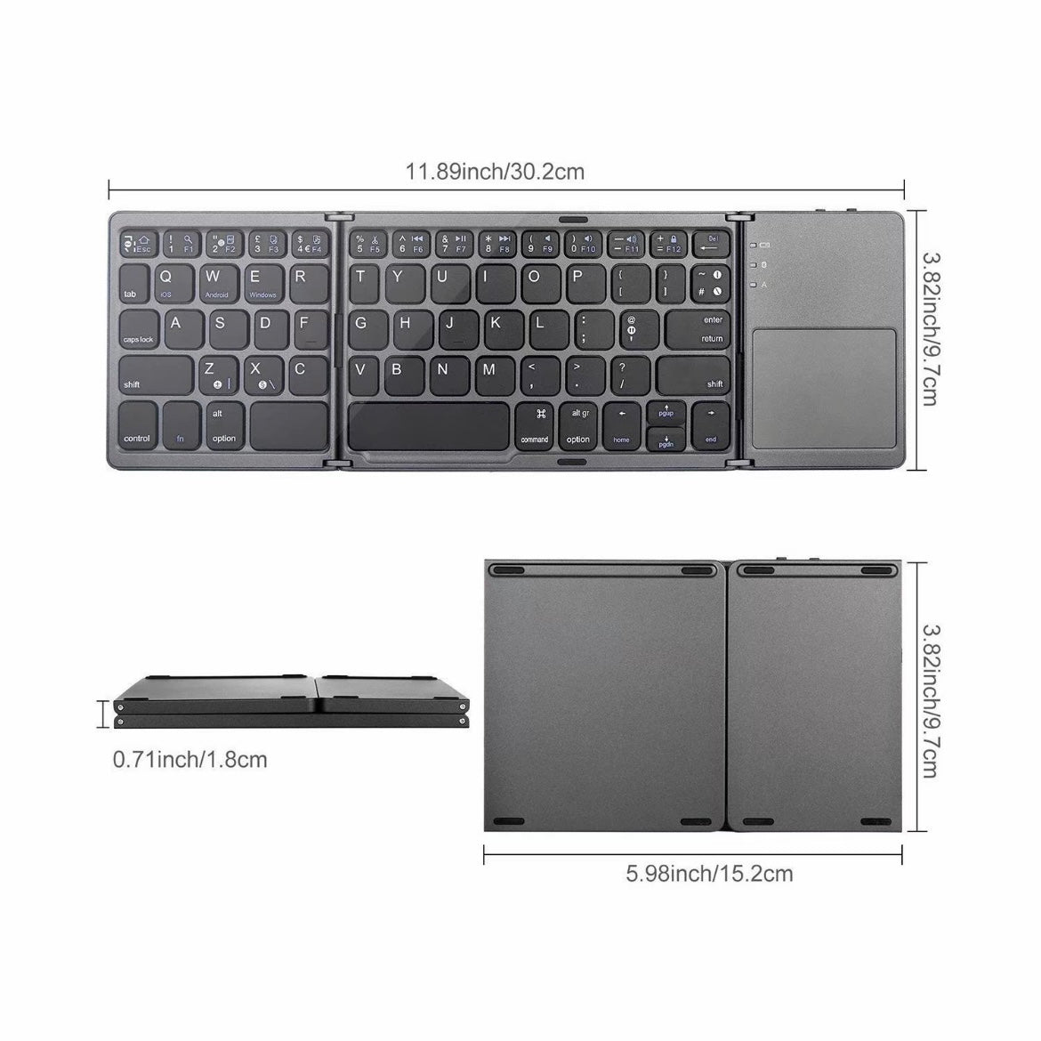 Teclado plegable