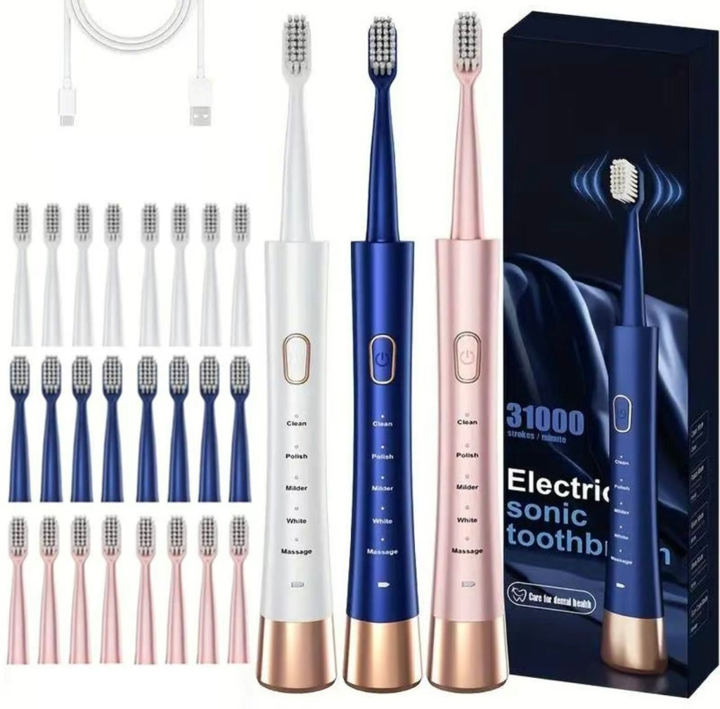 Cepillo de dientes eléctrico con 8 cabezales