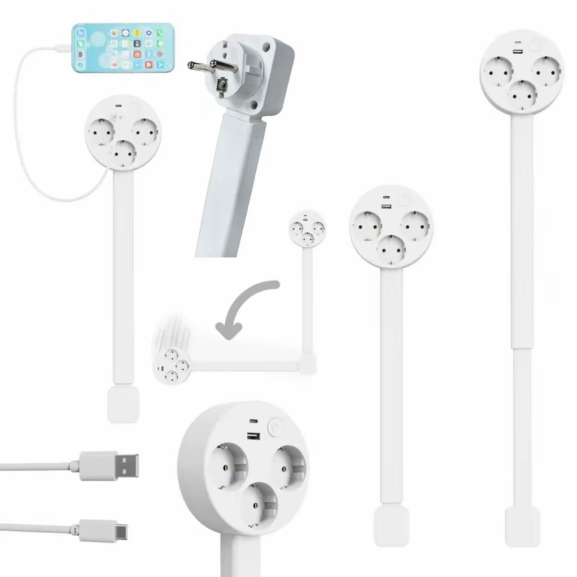 Regleta extensible alargador