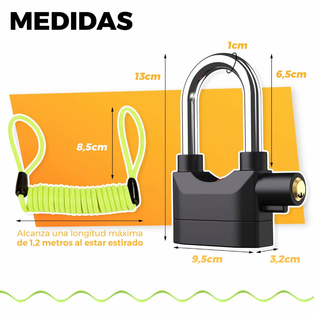 Candado con alarma