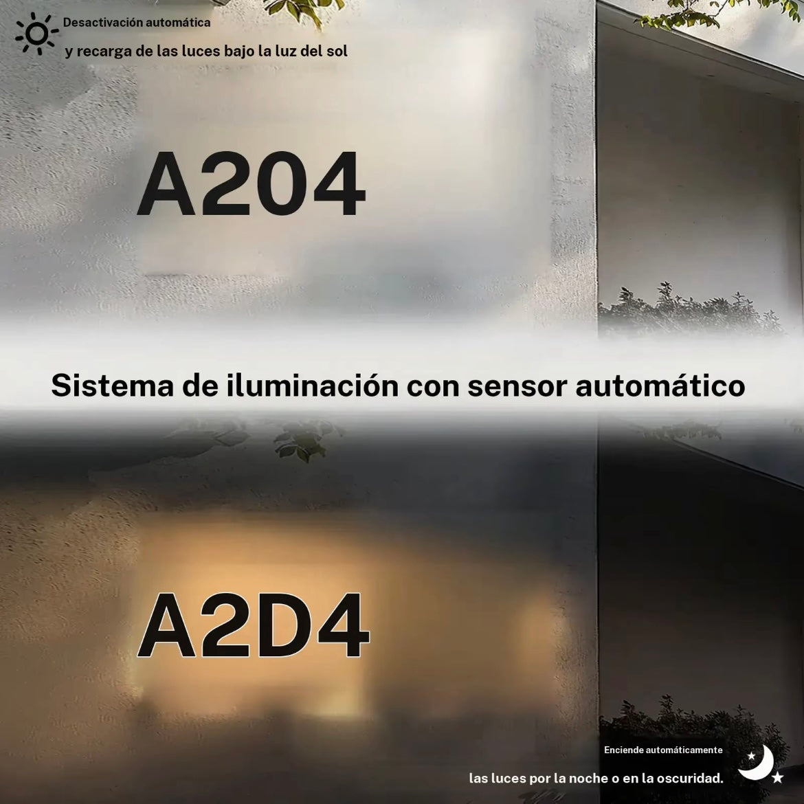 Letra y número solar de casa