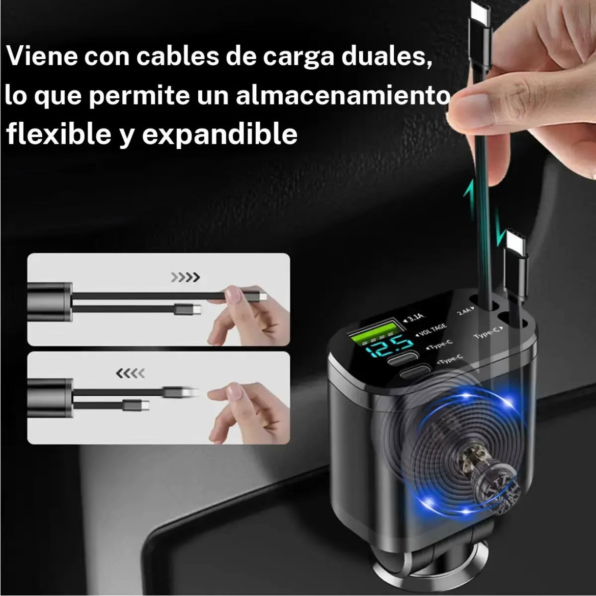 Cargador de coche 5 en 1