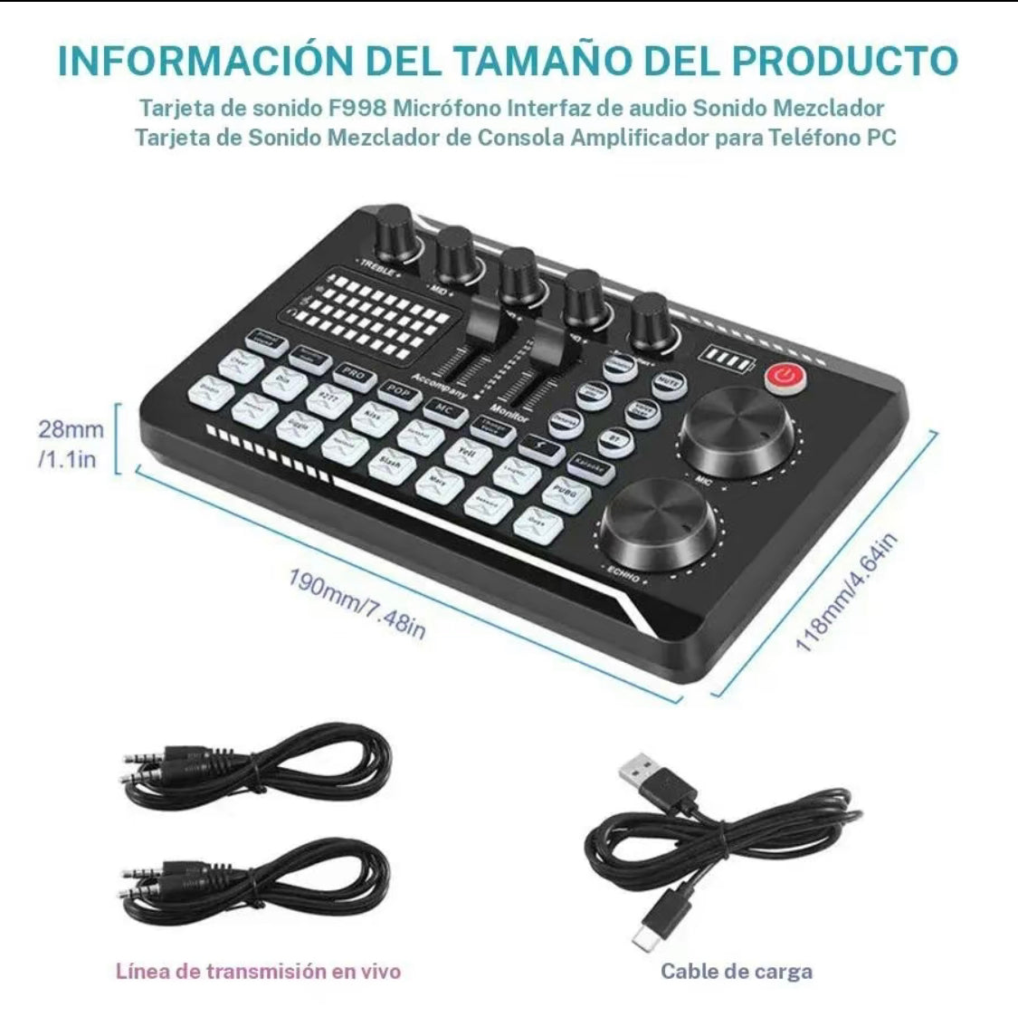 Conjunto de micrófono profesional