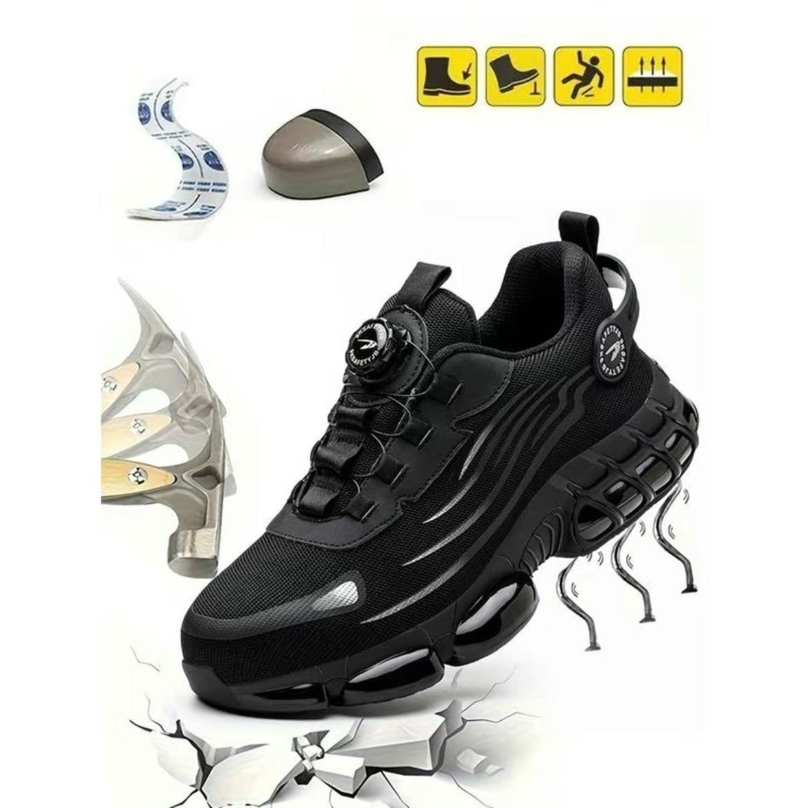 Zapato de seguridad antiperforación y antigolpes