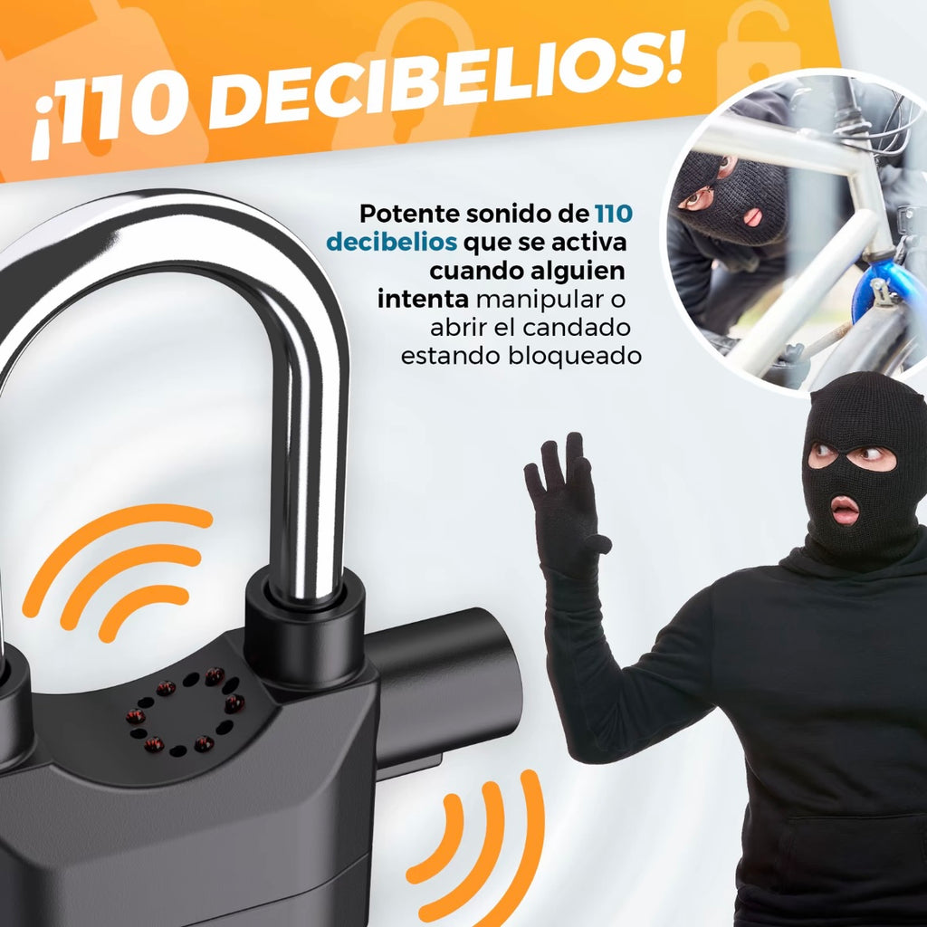 Candado con alarma