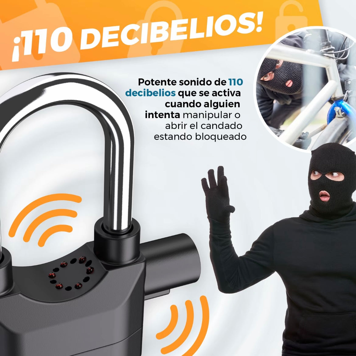 Candado con alarma