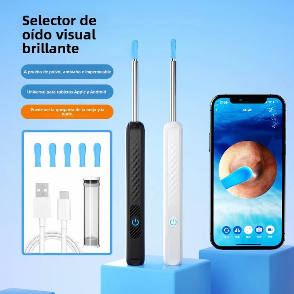 Otoscopio  con cámara