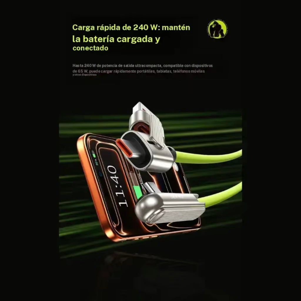 Cable carga ultra rápida 240W