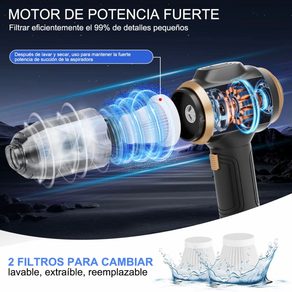 Aspiradora black-dual-filter-cartridge