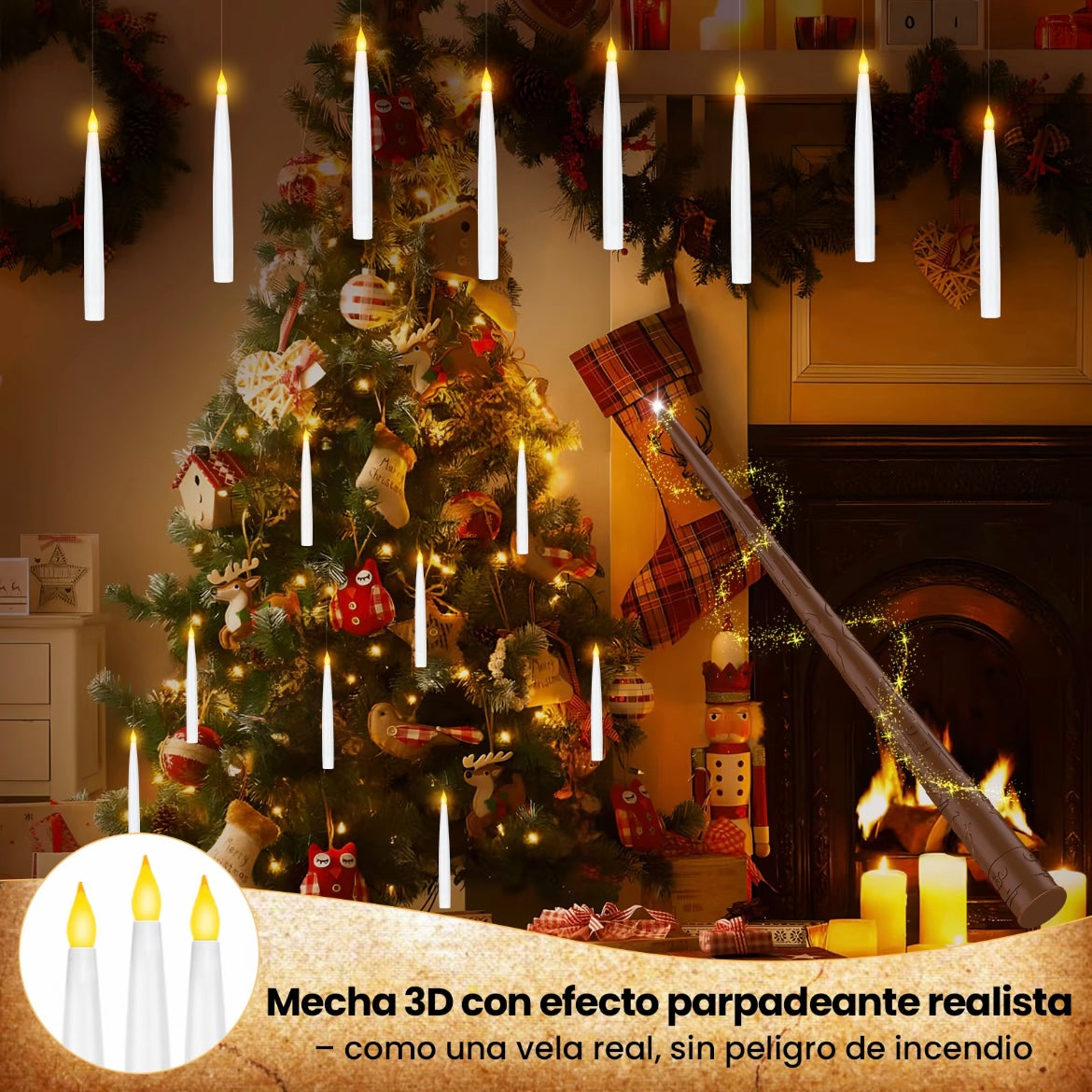 Velas flotantes mágicas