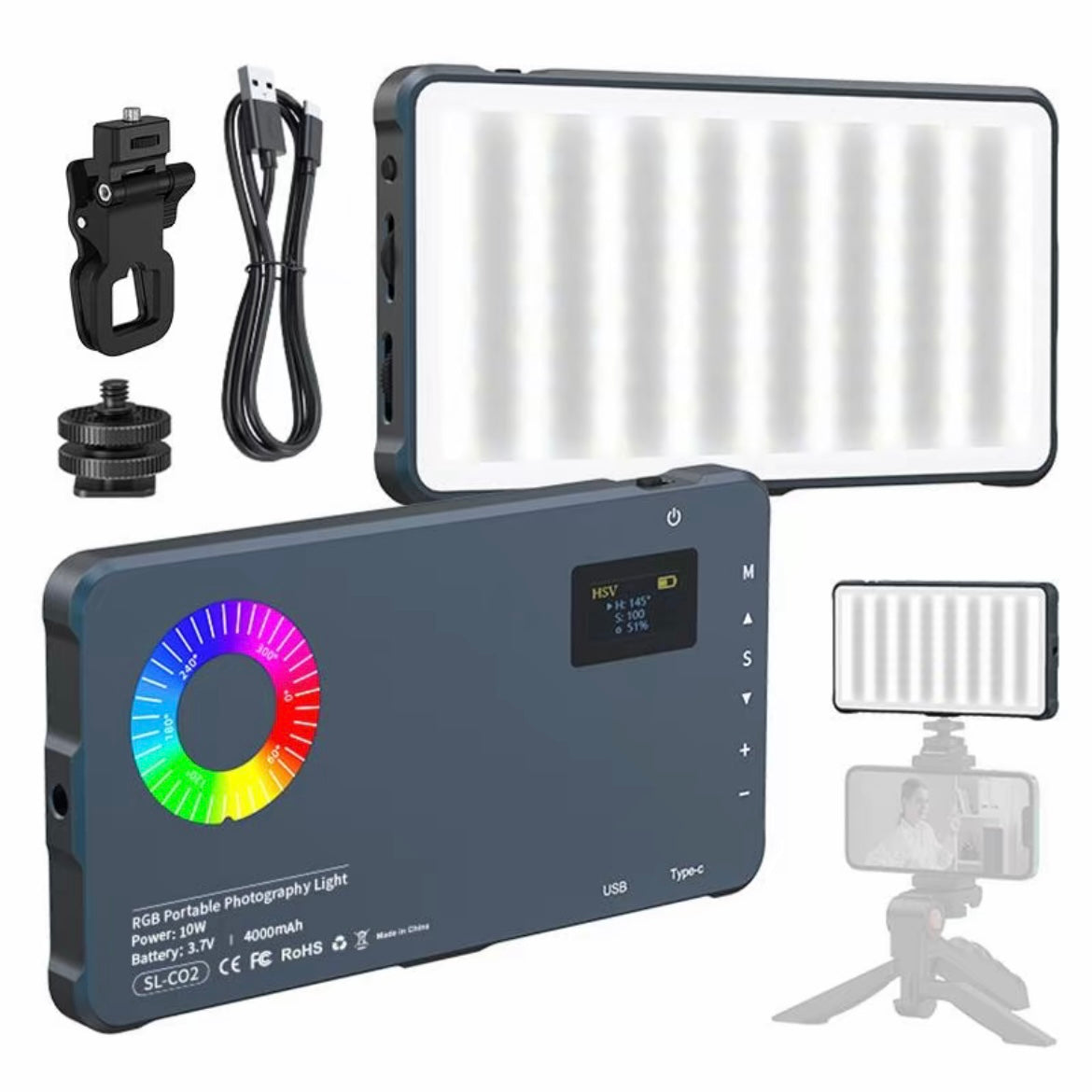 Luz portátil RGB