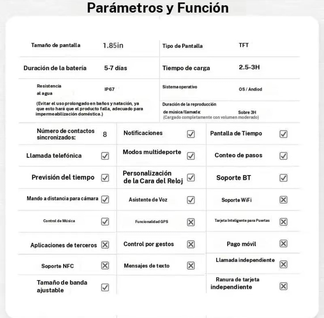 Reloj inteligente multifuncional