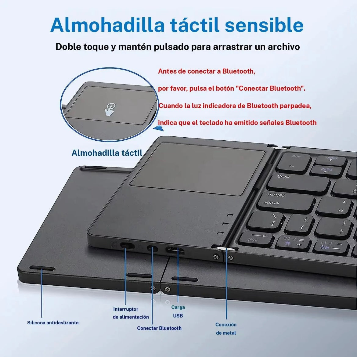 Teclado plegable