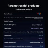 Cable carga ultra rápida 240W