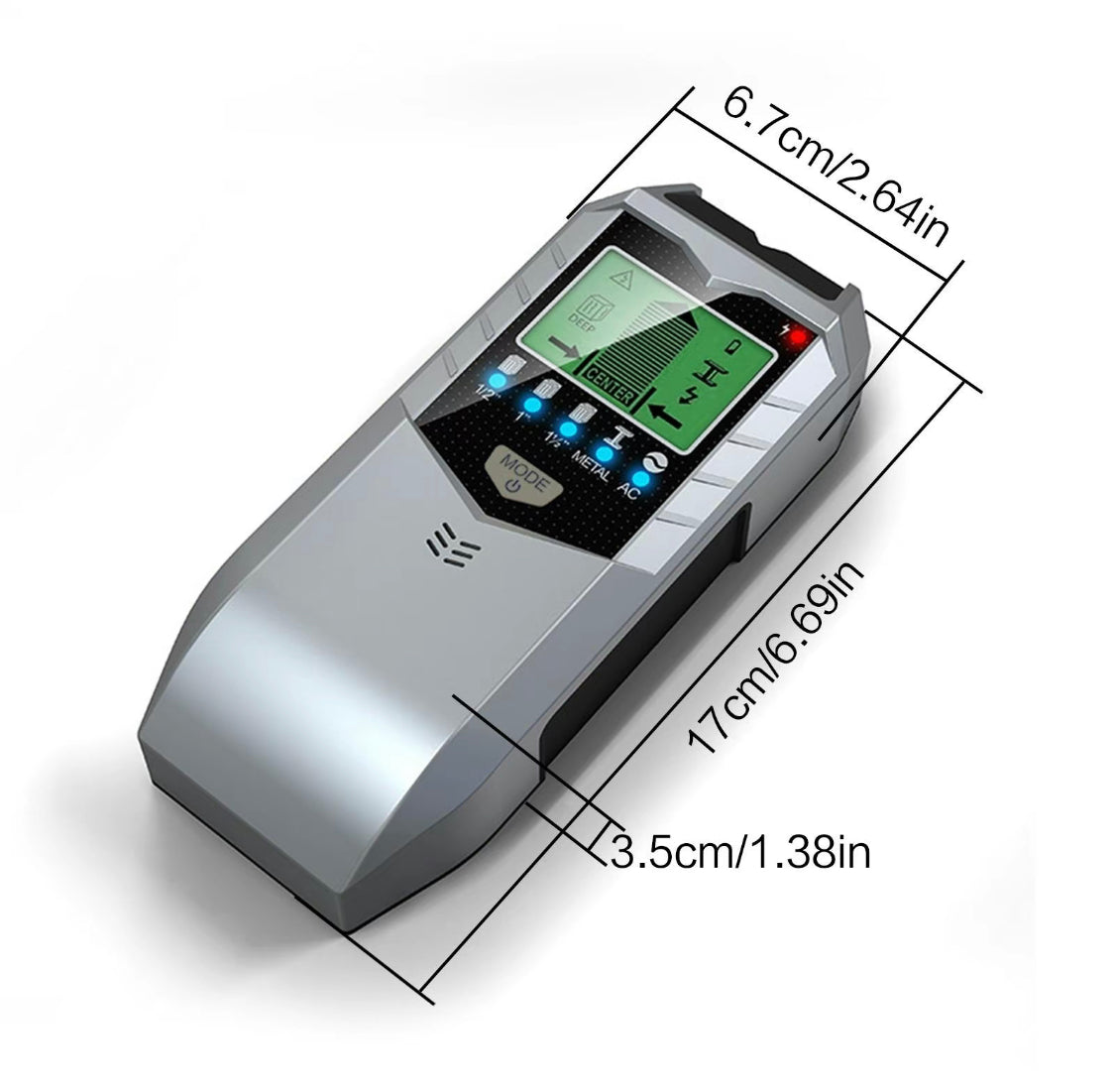 Detector de pared 5 en 1