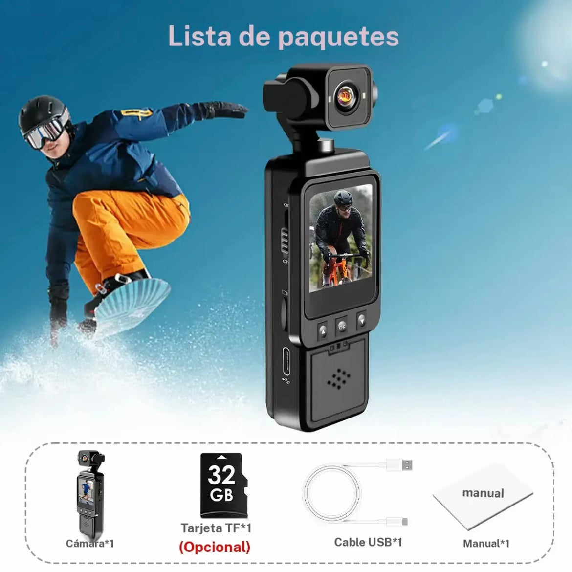 Cámara portátil estabilizadora