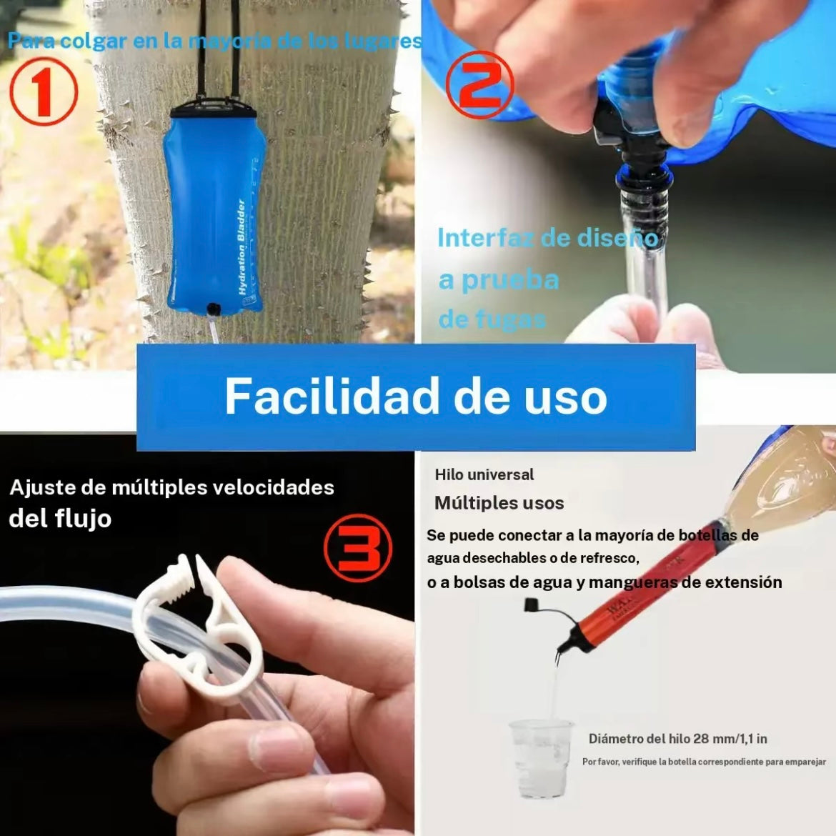 Tubo con filtro