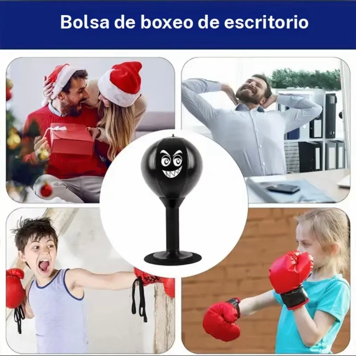 Bolsa de boxeo para escritorio