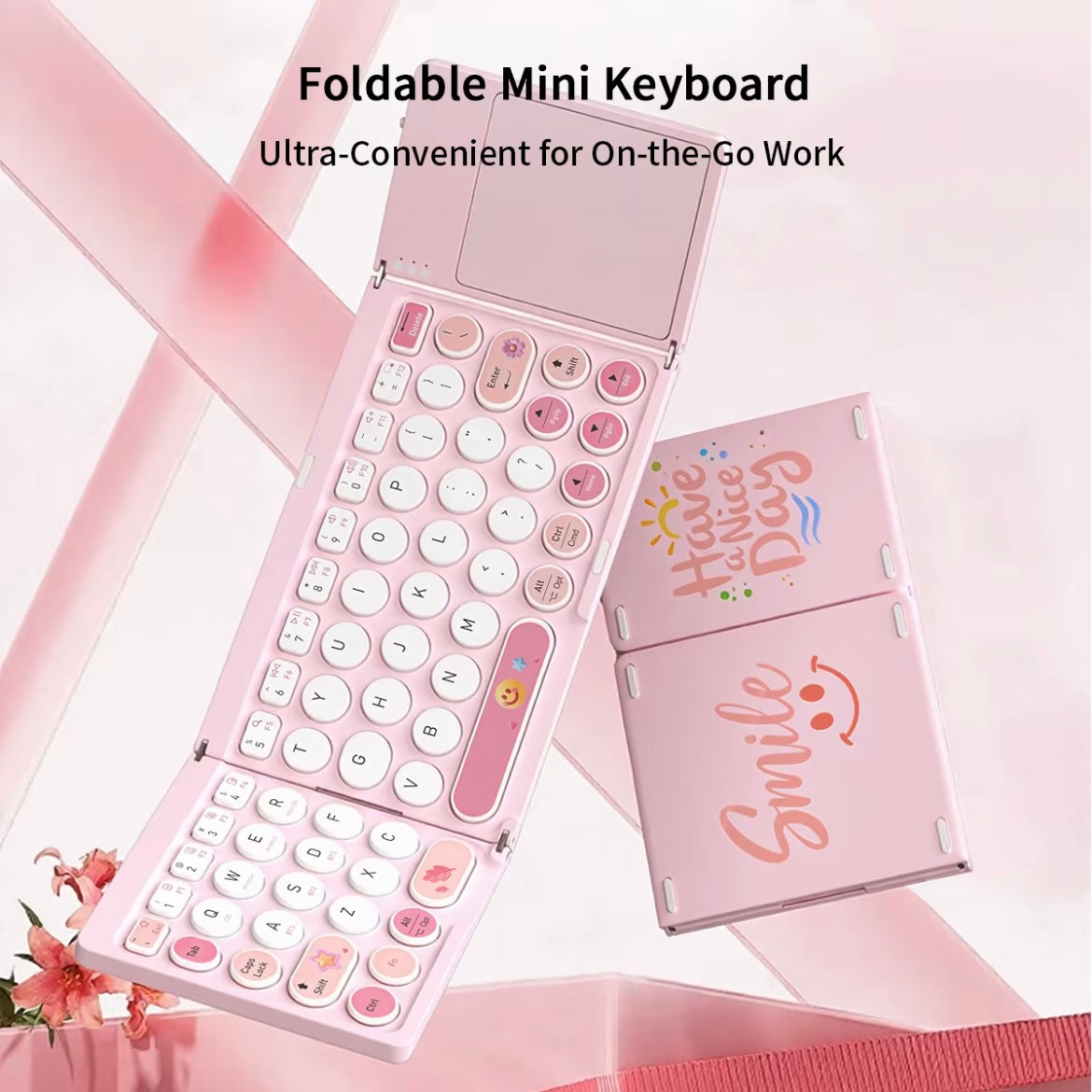 Teclado Rosa Plegable