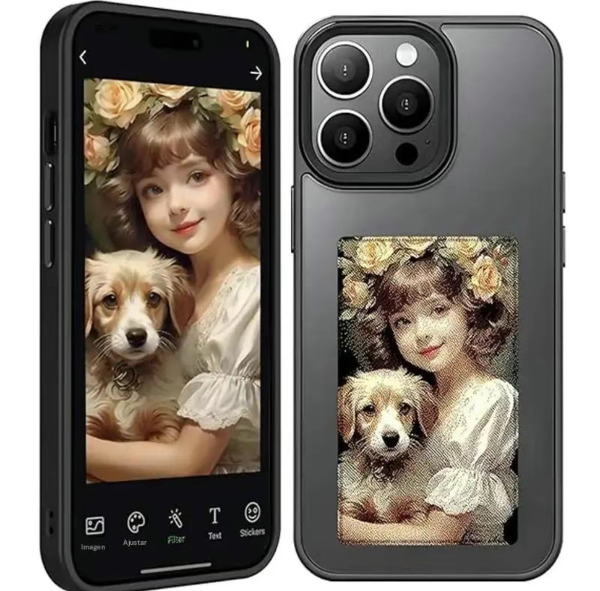 Funda de teléfono con tinte de pantalla inteligente