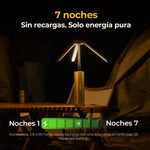 Luz camping multifuncional