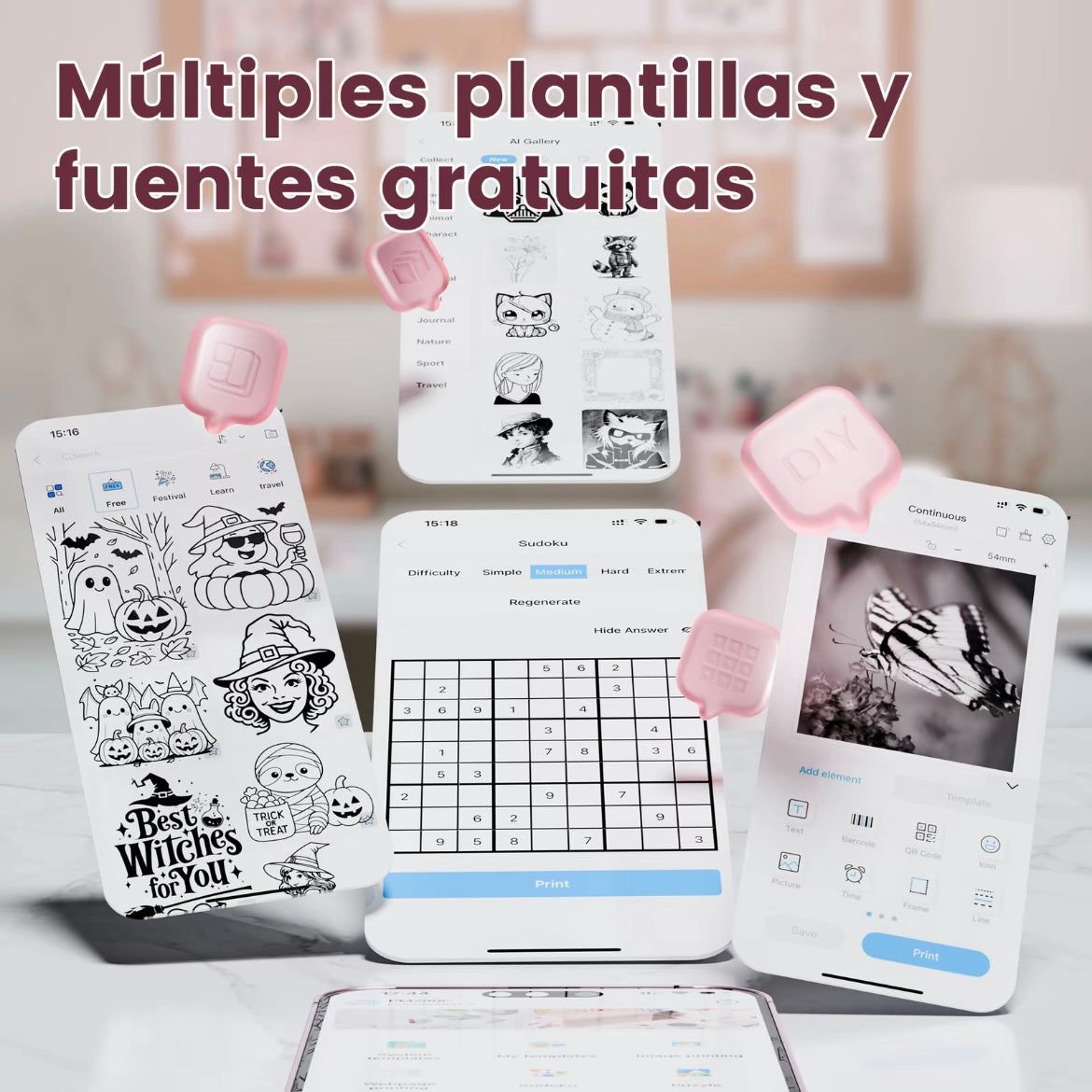 Mini impresora portátil PM290C