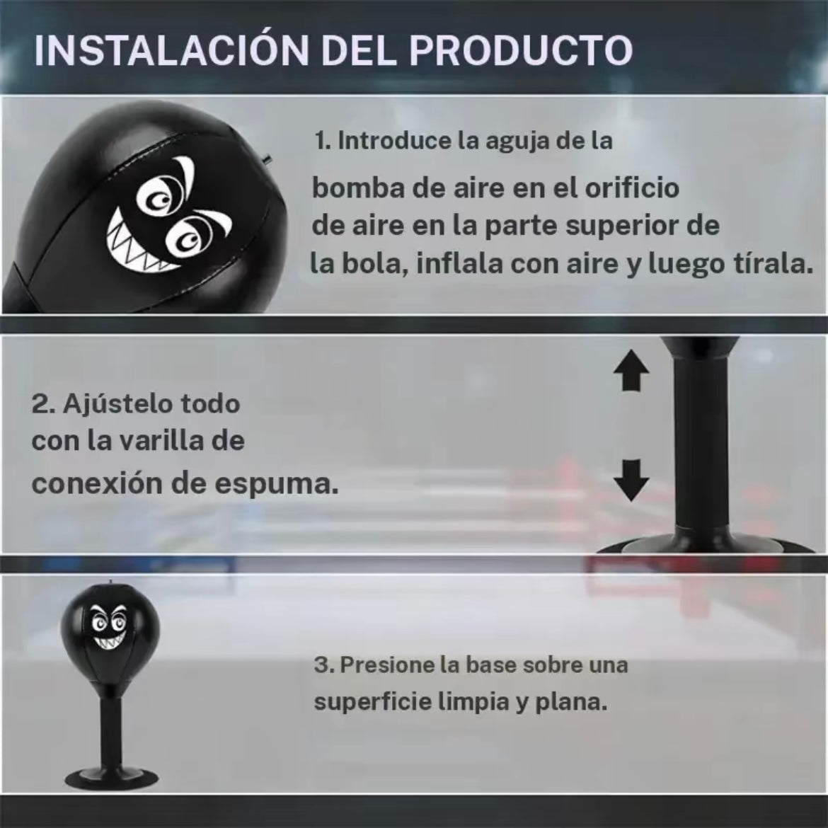 Bolsa de boxeo para escritorio