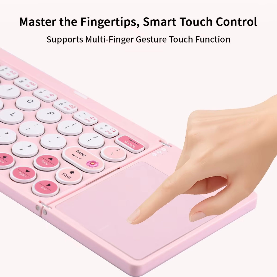 Teclado Rosa Plegable