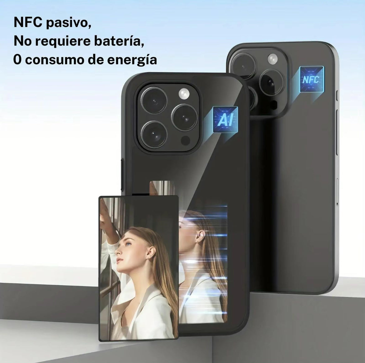 Funda de teléfono con tinte de pantalla inteligente