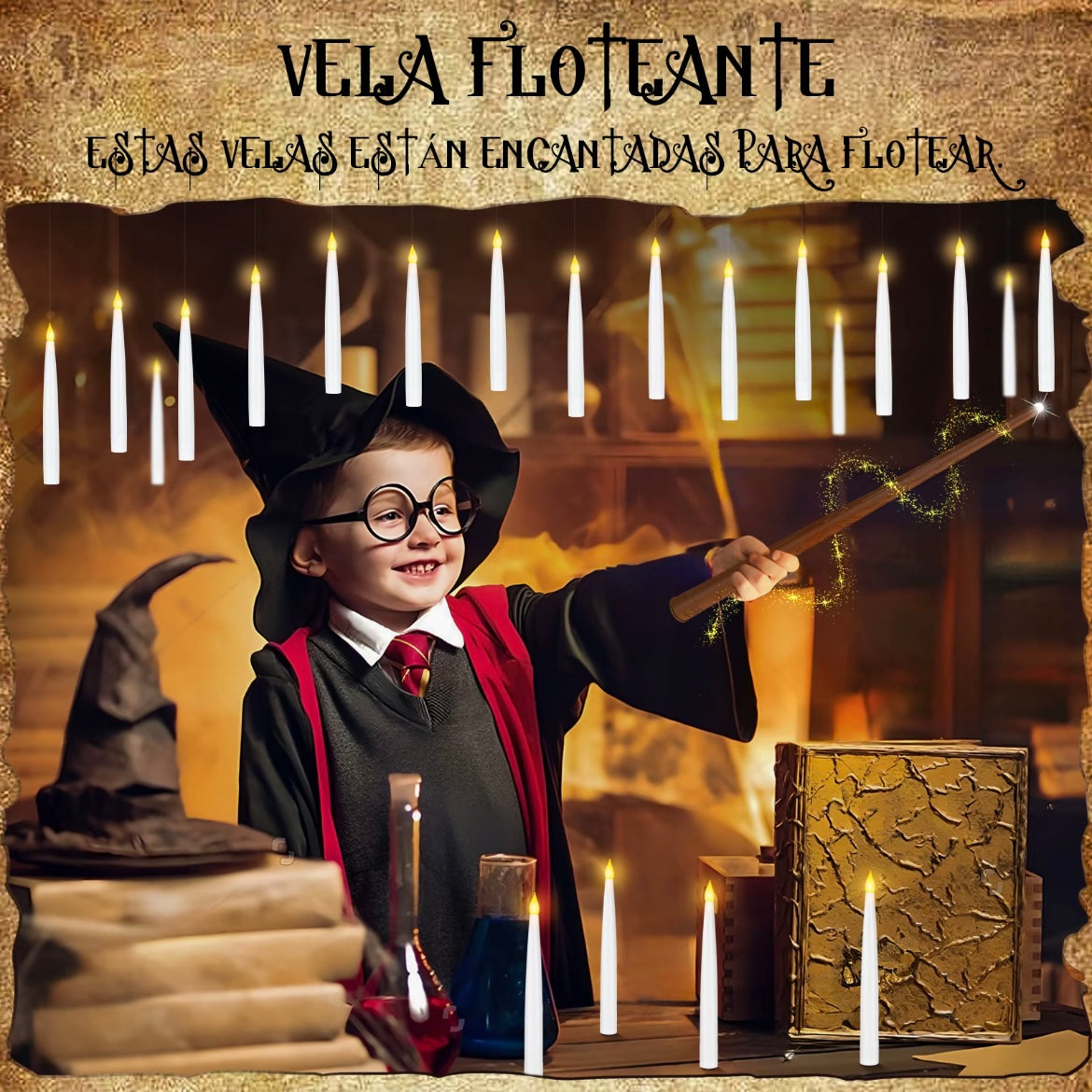 Velas flotantes mágicas