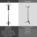 Luz camping con trípode