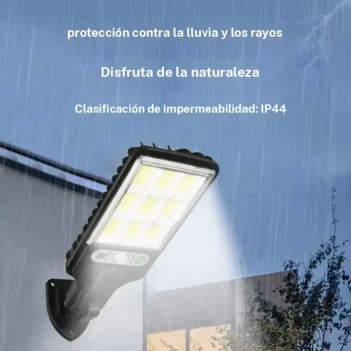 Luz led solar exterior