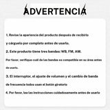 Radio de carga solar y manivela