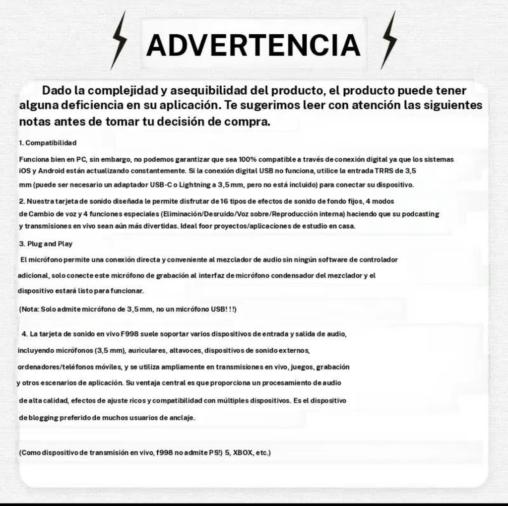 Conjunto de micrófono profesional