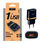 Cargador USB, 1A Negro