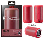 Altavoz Bluetooth Impermeable Kikas ,5W,Funcion de Carga emergencia/Función TWS//SD/Audio,Rojo