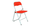 Silla metal plegable roja