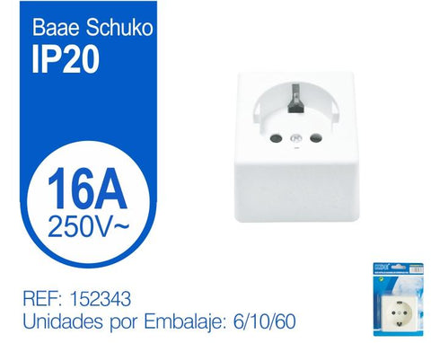 BASE SCHUKO Superficie Blanco