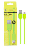 Cable de Datos para Iphone 5/6/7 Verde