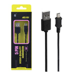 Cable de Datos ONE para Mini USB Maxium 2,0A 1M, Negro