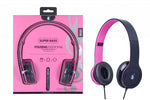 Auriculares M3 con cable, Rosa