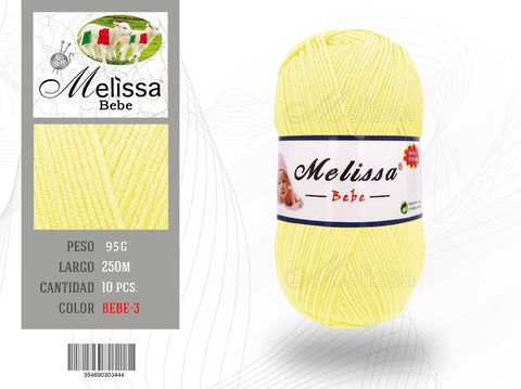 lana amarillo pastel t-1197