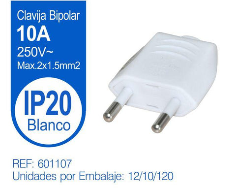 CLAVIJA BIPOLAR RECTA BLANCA