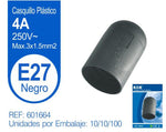 PORTALAMPARA E27 NEGRO