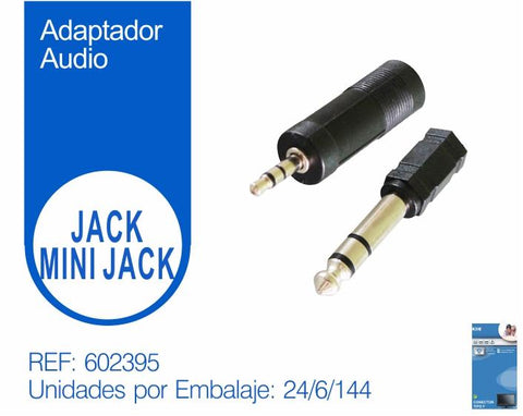 ADAPTADOR AUDIO JACK/MINI JACK