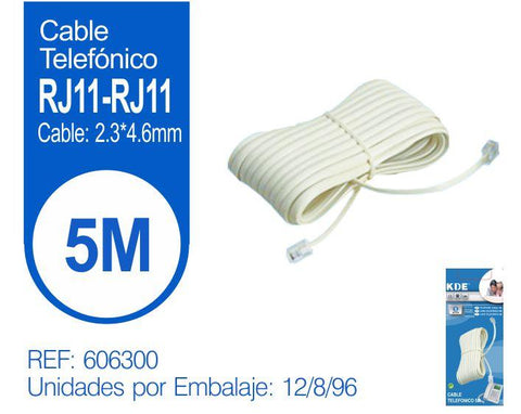 CABLE TELEF.RJ11 5m