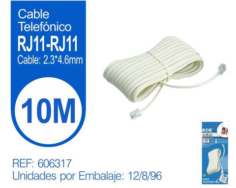 CABLE TELEF.RJ11 10m